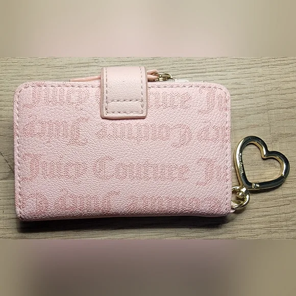 Juicy Couture Pink Heart Charm Wallet - Picture 2 of 7